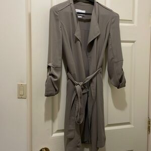 Babaton taupe light duster jacket (sz xxs)